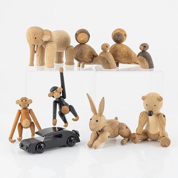 Kay Bojesen, ten wooden toys, Kay Bojesen Design, Denmark.