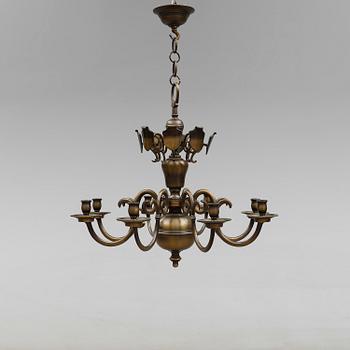 TAKLAMPA, barockstil, 1900-talets första hälft. Höjd ca 65 cm.