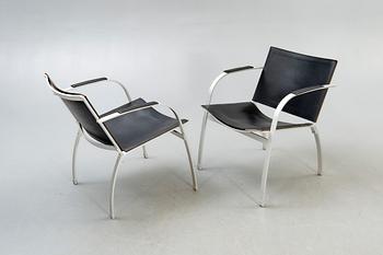 Tord Björklund, armchairs, a pair, Ikea, "Stockholm", 1990.