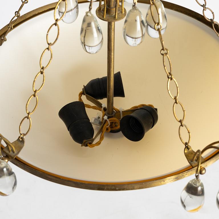 Bertil Brisborg, a ceiling lamp model 32072, Nordiska Kompaniet, 1940s.