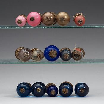 A group of 15 Mandarin insignia, late Qing dynasty (1644-1912).