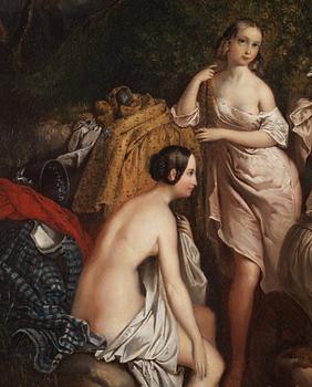 Kilian Zoll, "Badande kvinnor" (Susanna and the Elders).