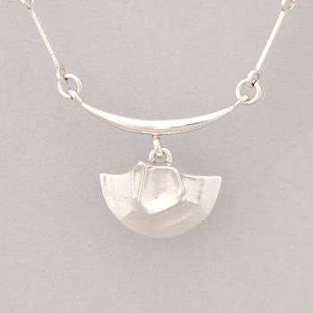 NECKLACES, 4 pcs, silver. Lapponia 1978-91.