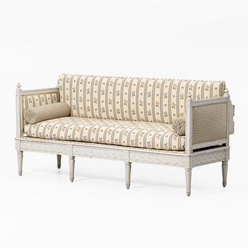 Soffa, gustavianskt provinsarbete, 1700-tal.