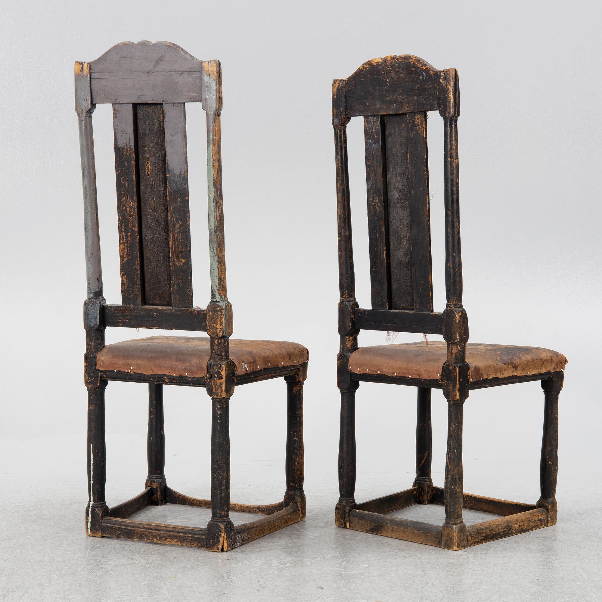 Chairs, a pair, Baroque 18th century.