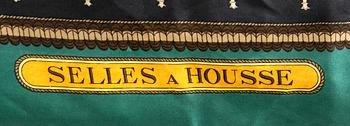 Hermès, scarf "Selles a Housse".
