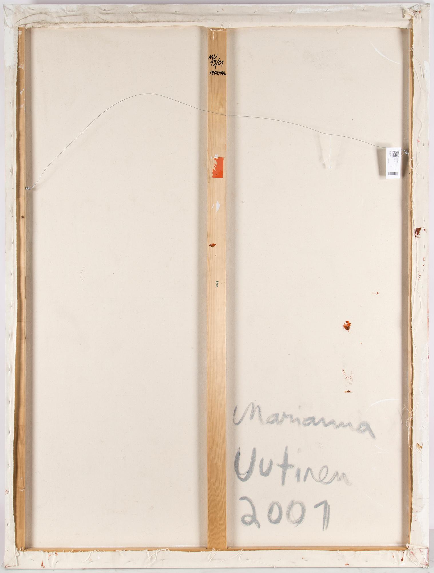 MARIANNA UUTINEN, acrylic on canvas, signed and dated 2001 on verso.