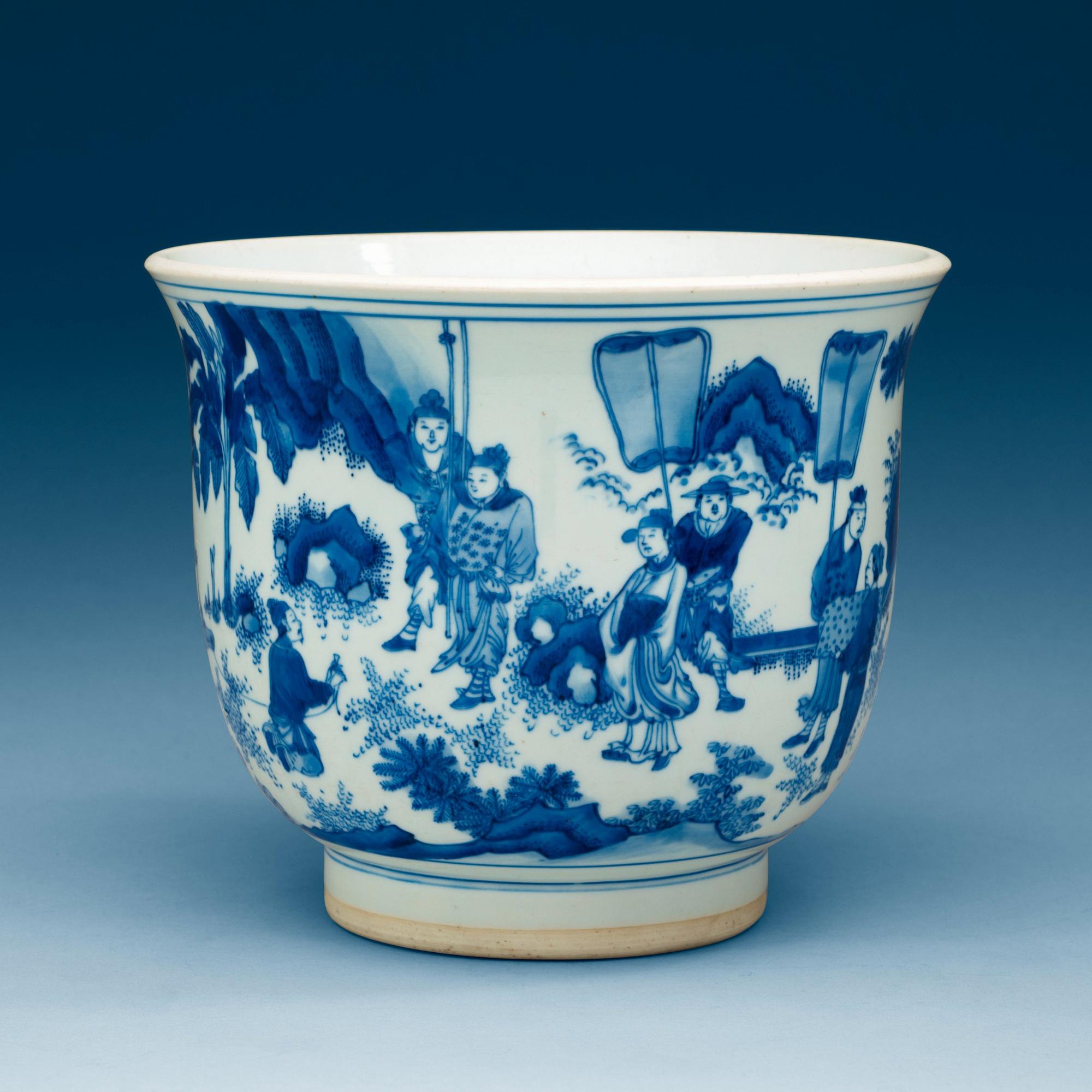 YTTERFODER, porslin. Qing dynastin.