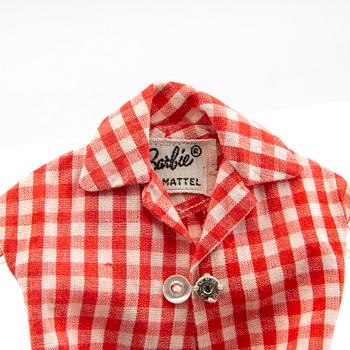 Barbie och Ken, dockor 2 st. samt kläder, vintage,"Barbie Bubblecut" Mattel 1961/62. "Ken" Mattel 1961/62.