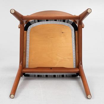 Four teak chairs, Denmark, mid 20th century.