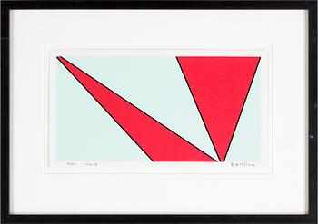 Olle Baertling · OLLE BAERTLING, färgserigrafi, signerad och daterad 1956-68, numrerad 85/300.