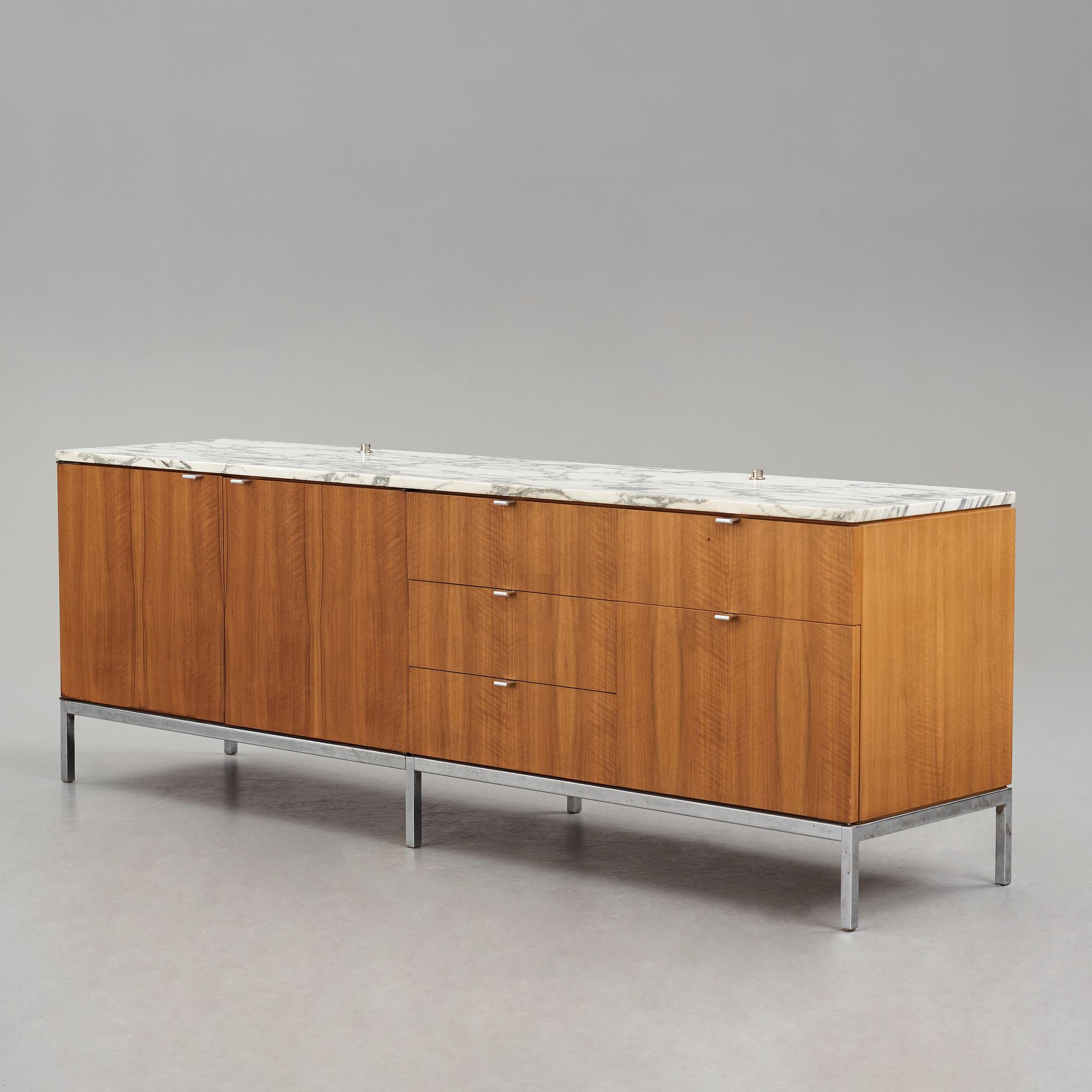 Florence Knoll, a sideboard, Knoll International, executed on license by Nordiska Kompaniet NK Inredningar Sweden 1966.