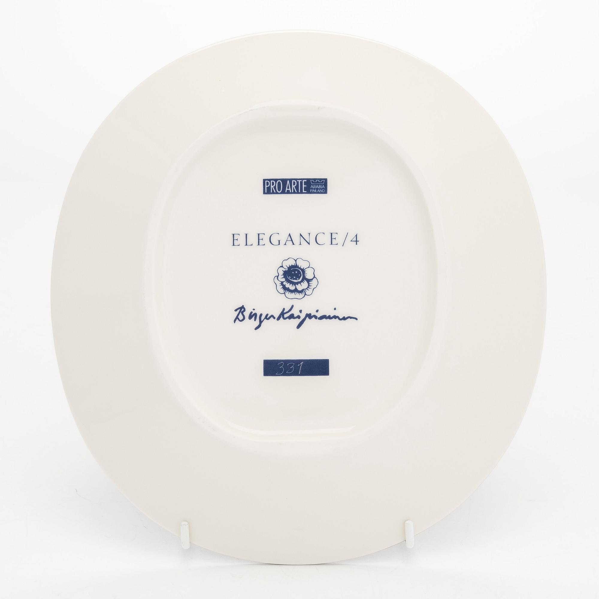 Birger Kaipiainen, fat, porslin, "Elegance/4", numrerad 331. Pro Arte, Arabia.