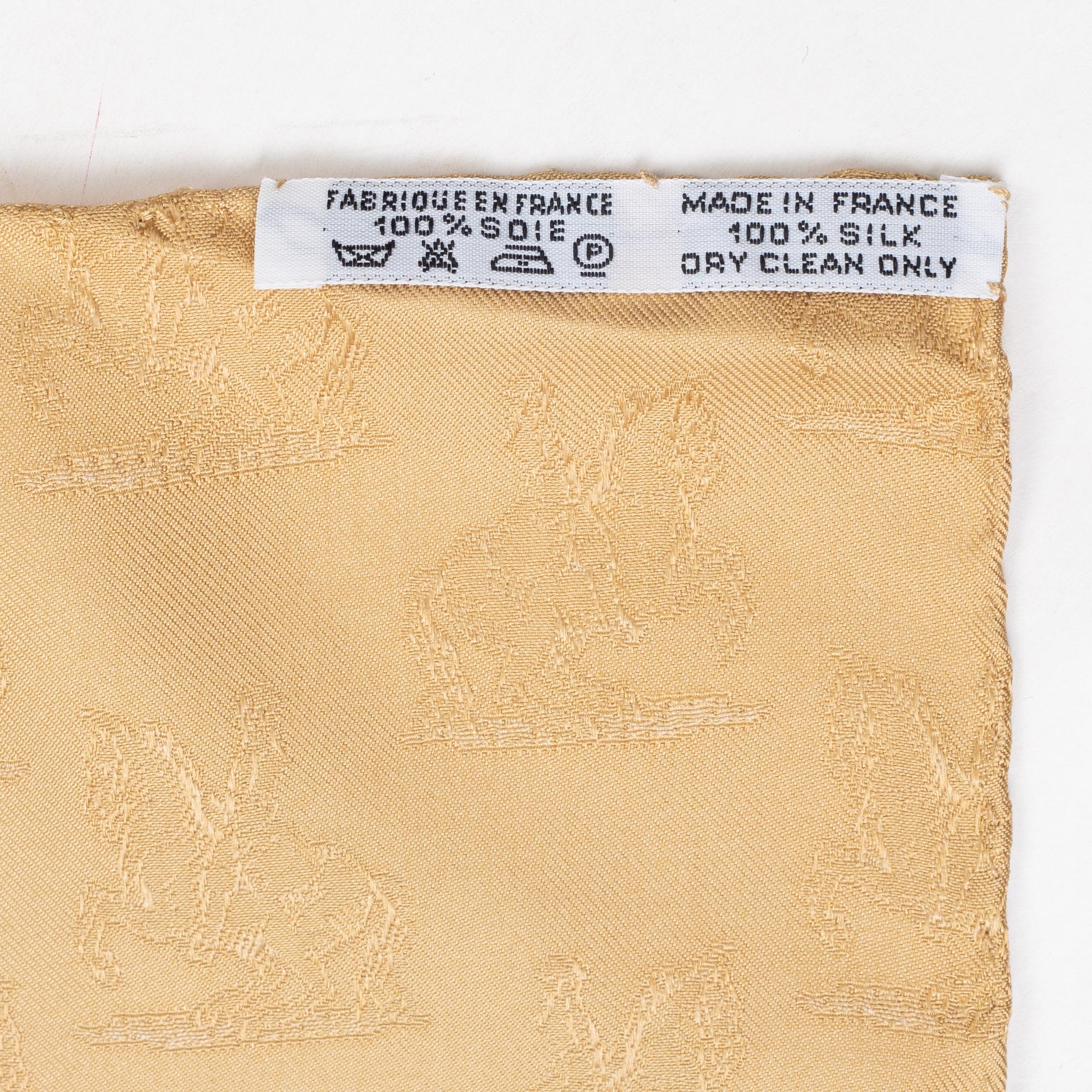 Hermès, scarf, "L'Instruction du Roy en l'exercice de Monter à Cheval".