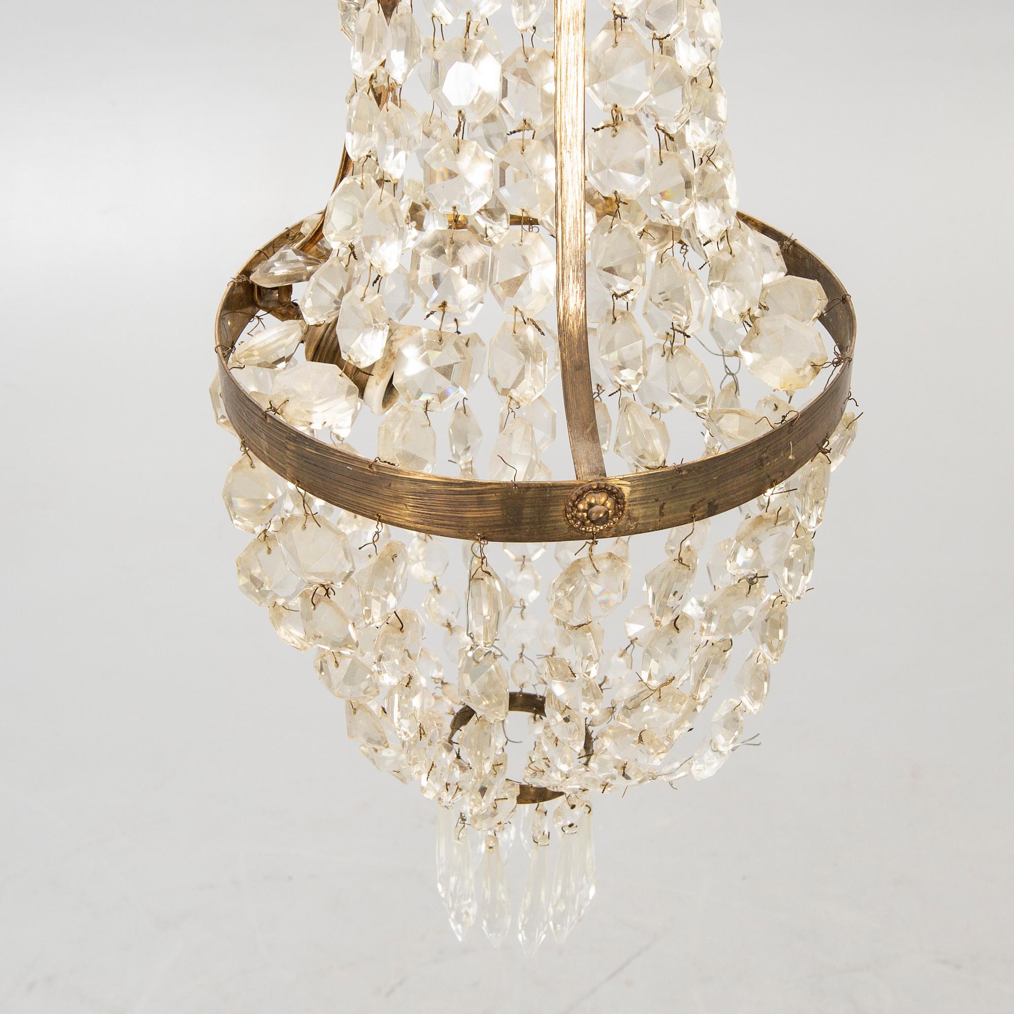 A ceiling pendant around 1900.