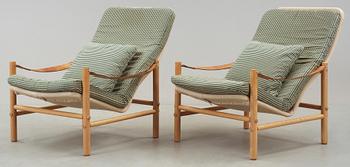 FÅTÖLJER, ett par, "Junker", design Bror Boije, Dux.