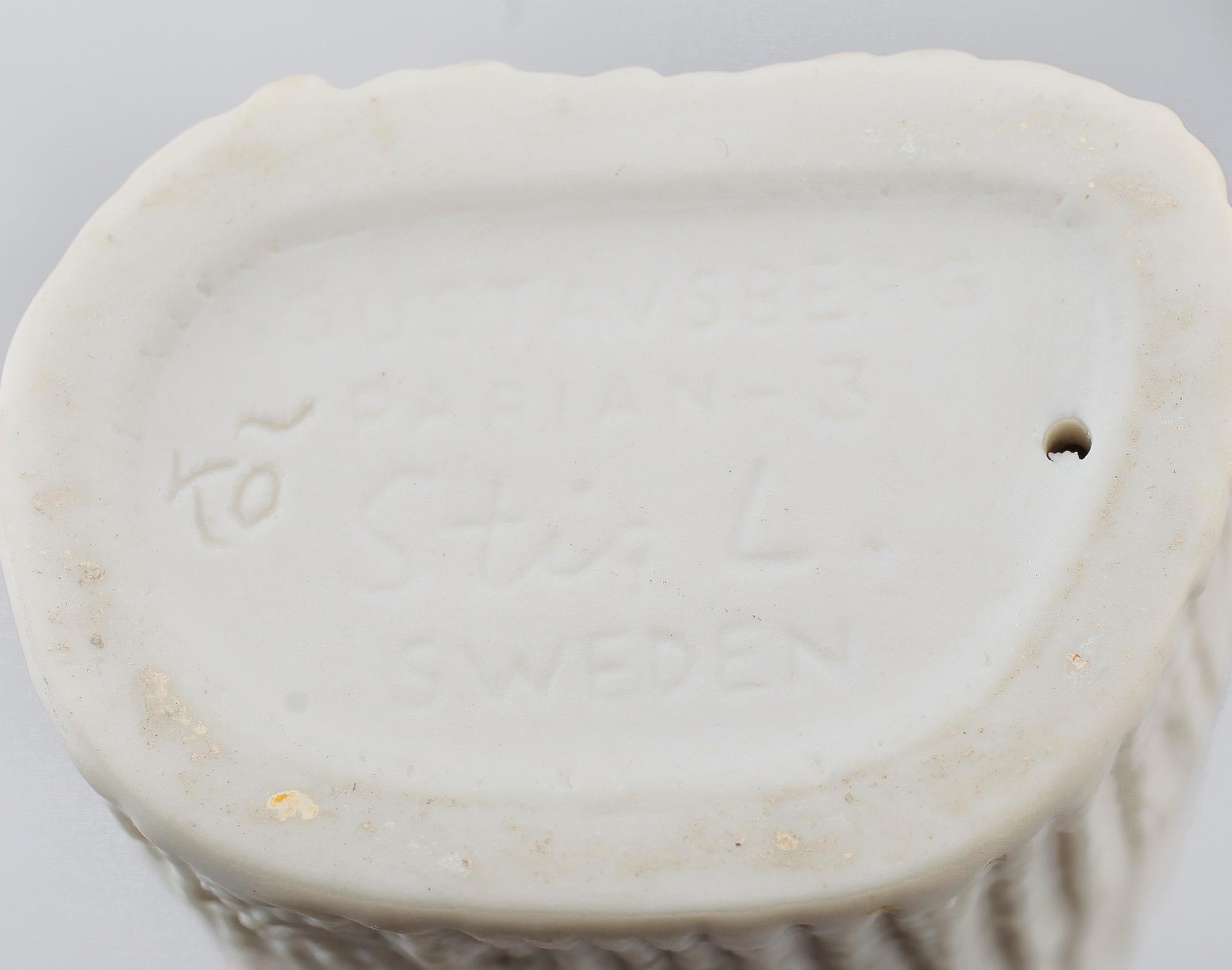 FIGURER, 2 st, parian, ur serien Figurin, Stig Lindberg, Gustavsberg.