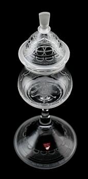 LOCKPOKAL, glas, Simon Gate, Orrefors 1976, numrerad 159/500.