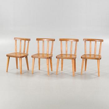 AXEL EINAR HJORTH, four chairs for Nordiska Kompaniet, model "Utö", 1930s.