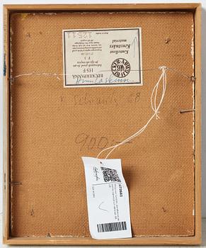 Philip von Schantz, mixed media on panel, signed and dated -68.