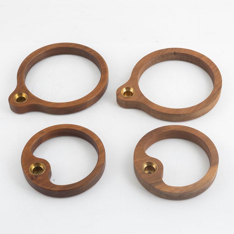 Claesson Koivisto Rune, two pairs of candlesticks, 'Bearing', Phase Design, 2010, of which one is a prototype.