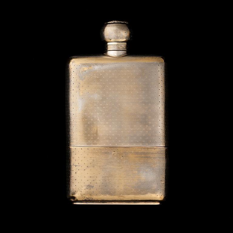 TASKUMATTI, hopeaa, Ranska 1800-luku. Yht. paino n. 343 g.