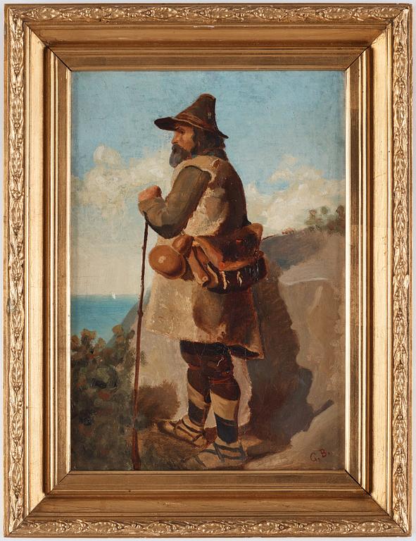 GUNNAR BERNDTSON, Olja på duk uppfäst på papp-pannå 35 x 24 cm. Sign.