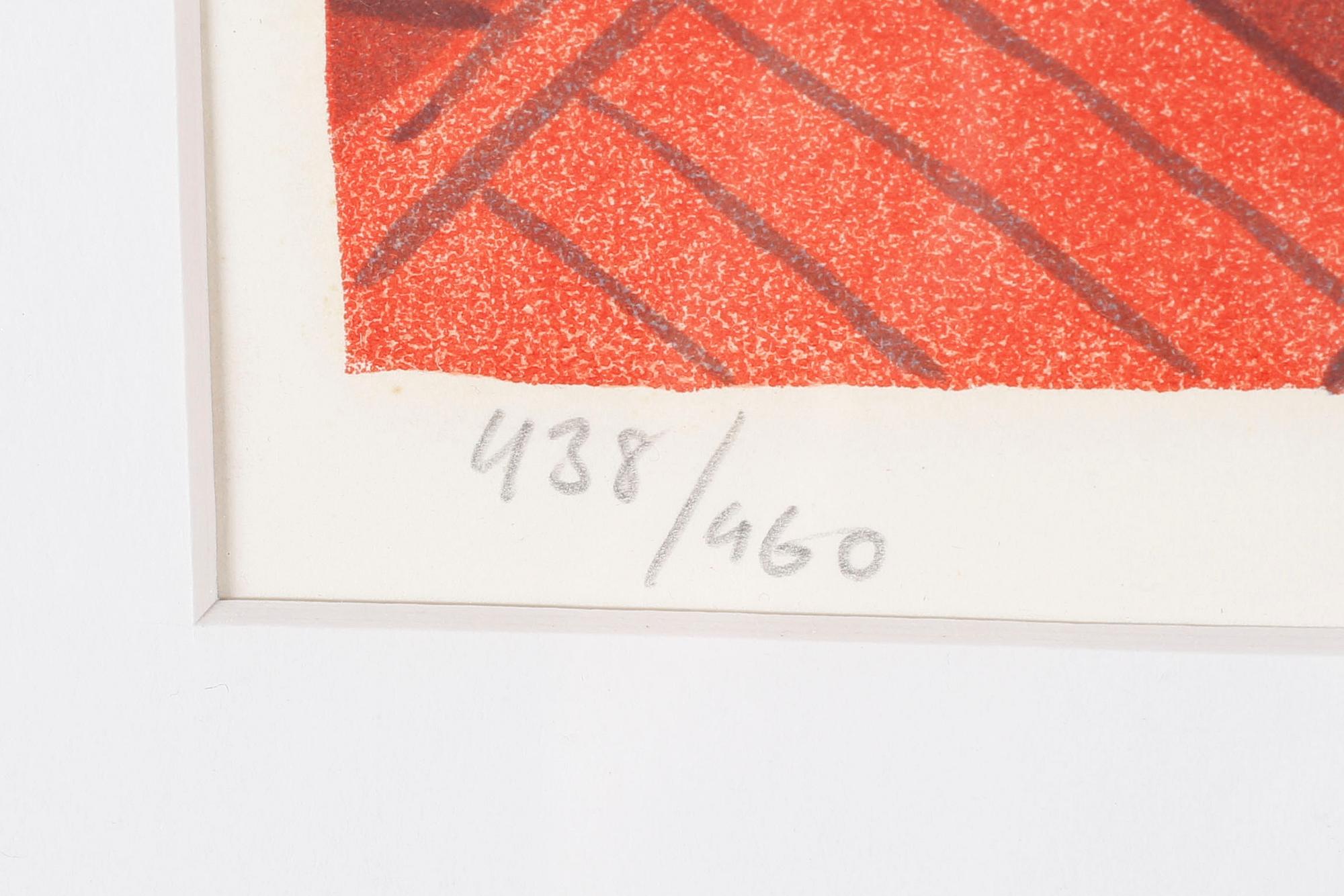 MONA HUSS WALLIN, färglitografi, signerad, numrerad 438/460 och daterad -77.