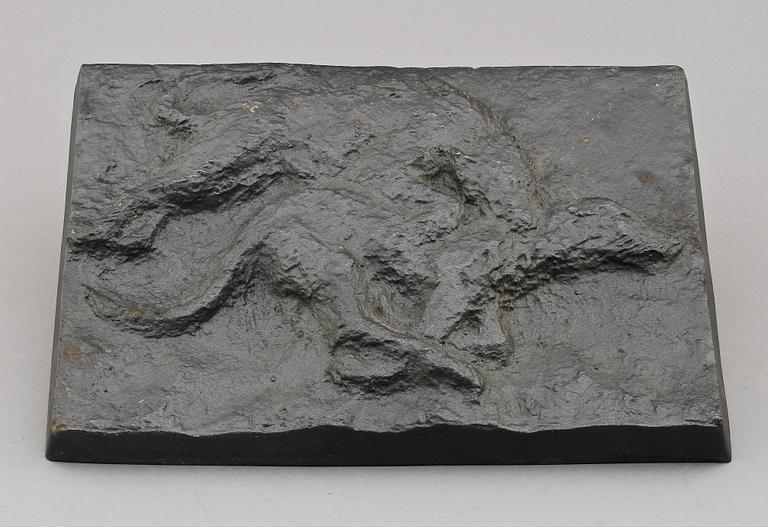ERIK HEIDE, relief, järn, 1969.