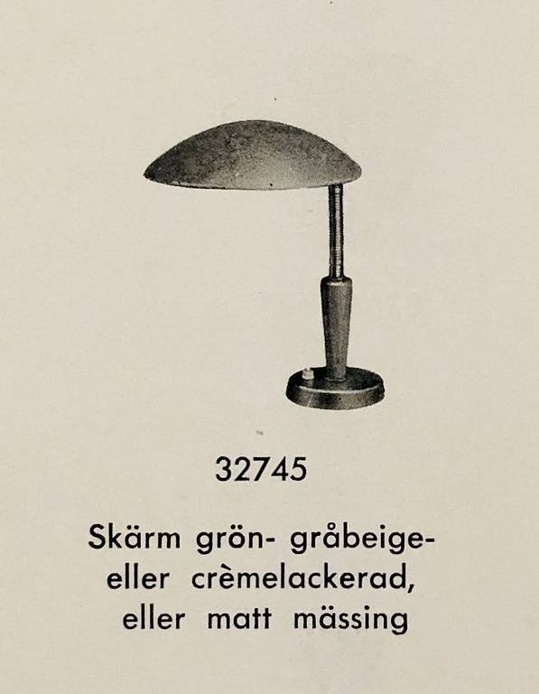 Bertil Brisborg, table lamp, model "32745", Nordiska Kompaniet, 1940s-50s.