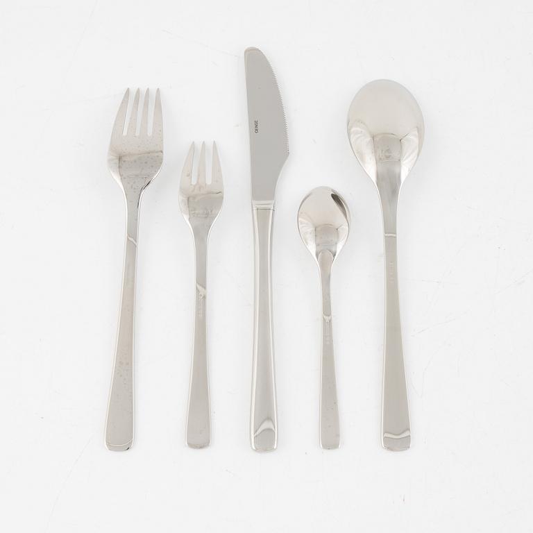 Henning Seidelin, a 60-piece 'Steel Line Mirror' cutlery set, Gense.