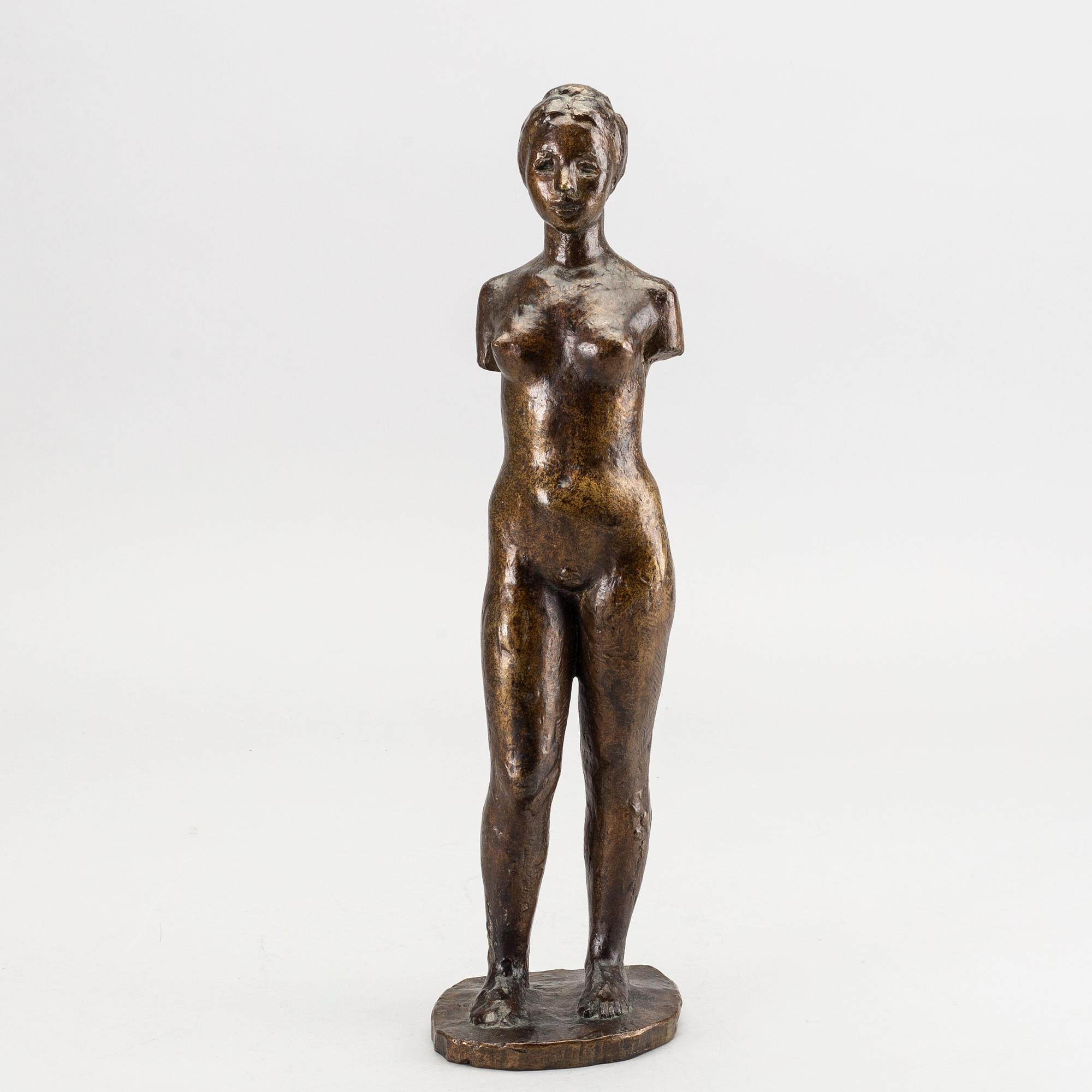 Ninnan Santesson, a signed bronze sculpture.