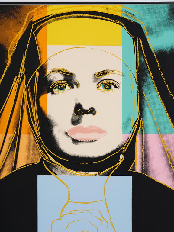 Andy Warhol, "The Nun", from: "Three portraits of Ingrid Bergman".