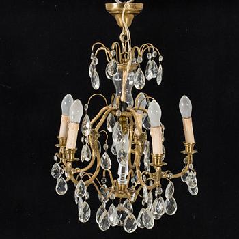 A Rococo style chandelier, 20th century.