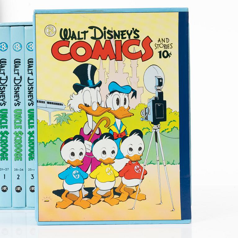 Carl Barks library, 30 volymer, Walt Disney, Another Rainbow Publishing, USA 1980-tal.