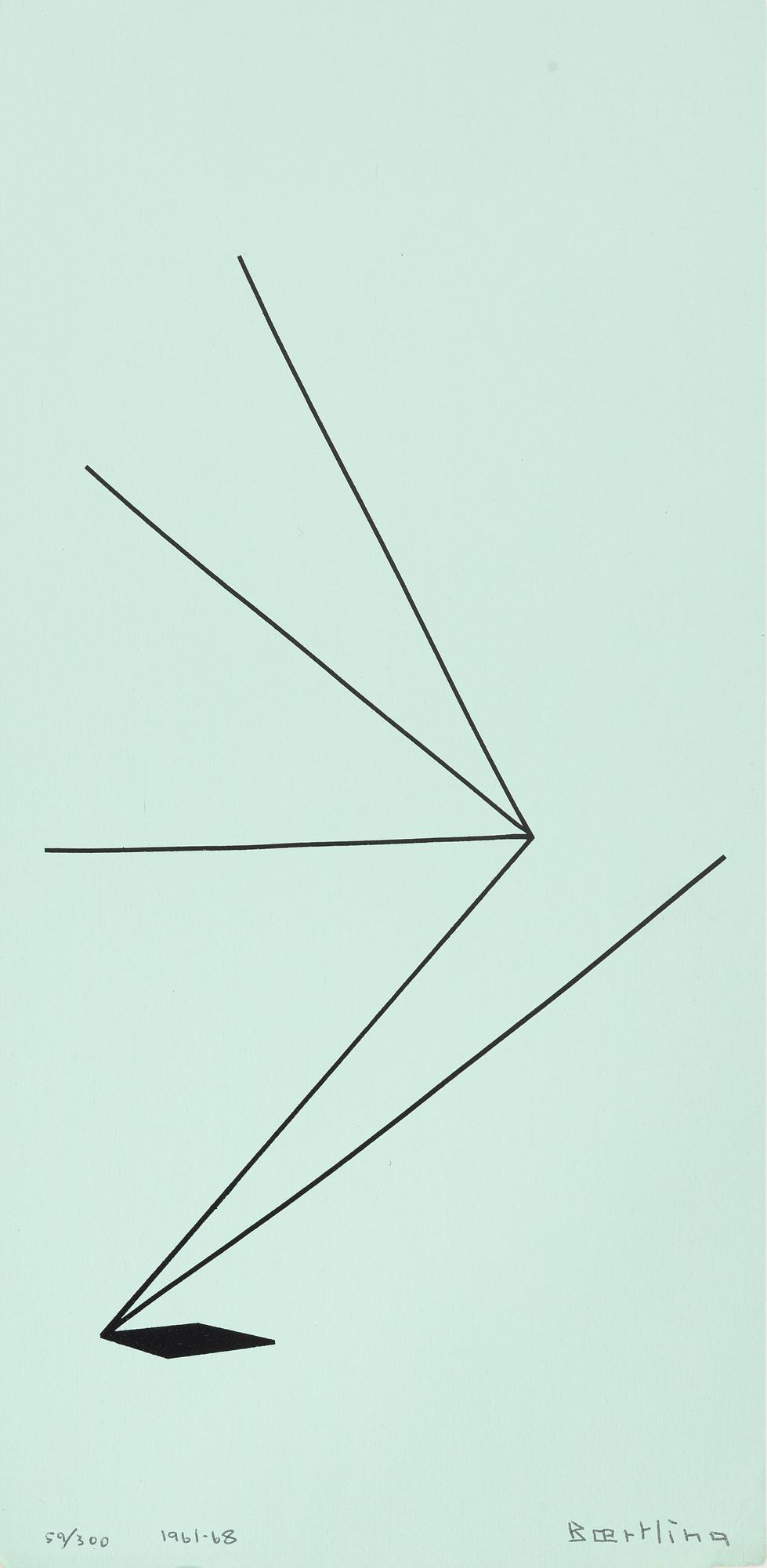 Olle Bærtling, silkscreen in colours, 1961-68, signed 59/300.
