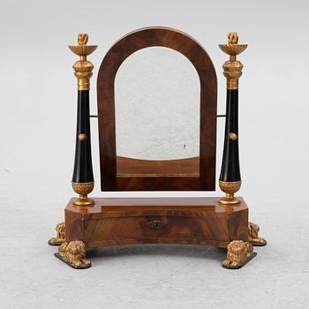 A Karl Johan style table mirror, around 1900.
