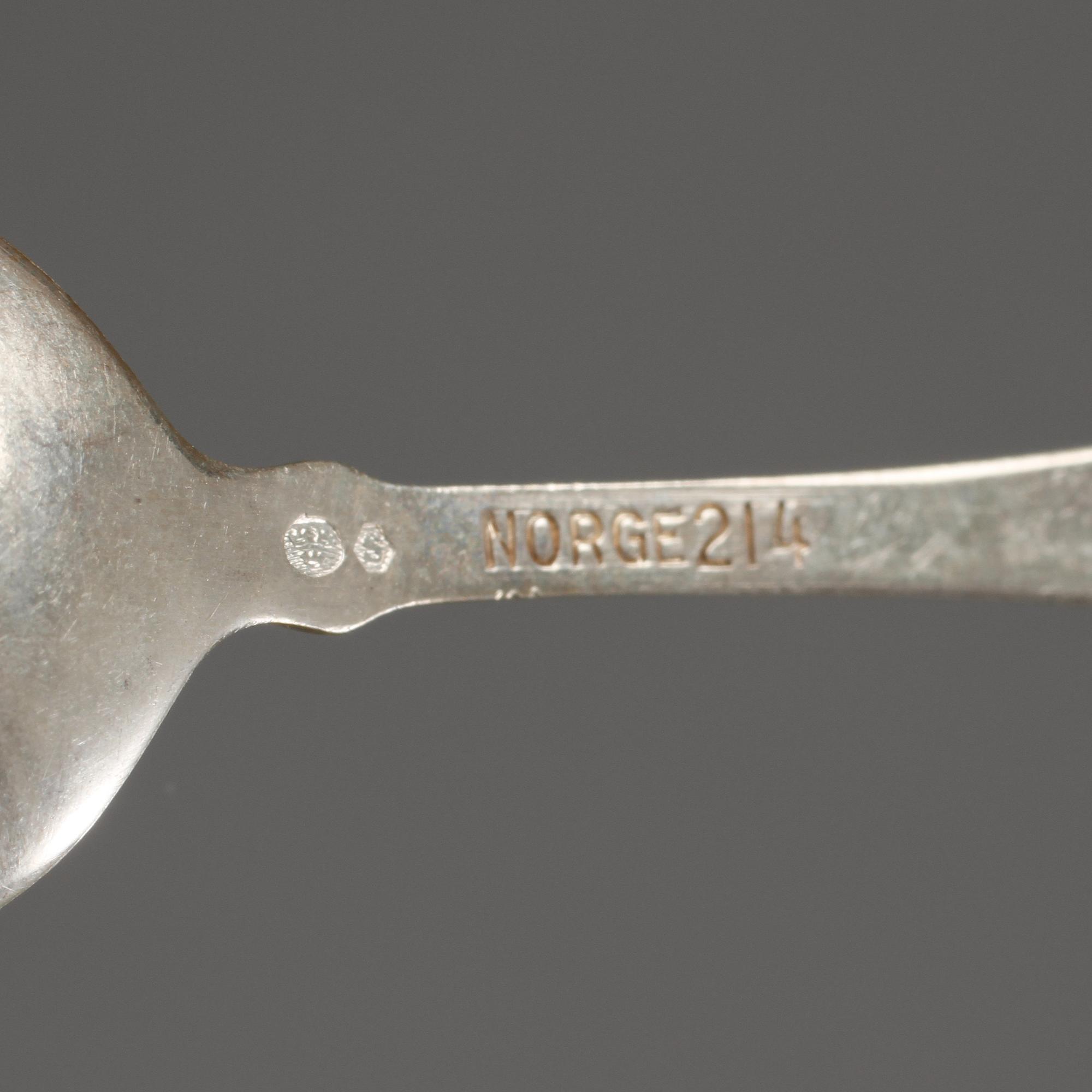 PARTI SILVER, 16 delar, 1900-tal. Vikt 349 gram.