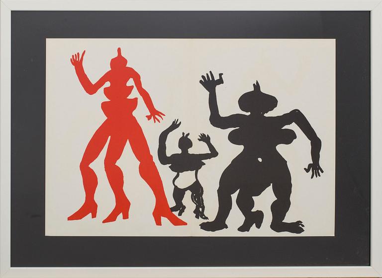 ALEXANDER CALDER, färglitografi, ur Derrière le Miroir nr 212 1975.