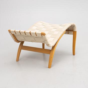 Bruno Mathsson, footstool, 'Pernilla', Firma Karl Mathsson, sold by Illums Bolighus, Denmark.