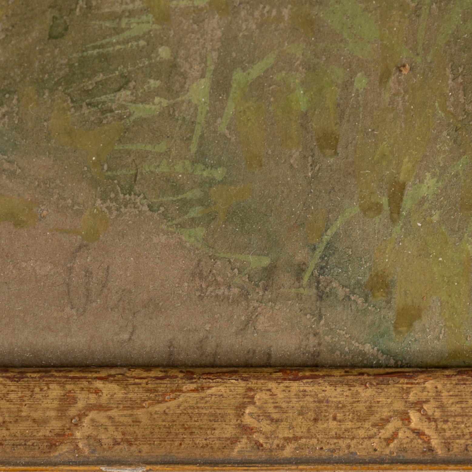 OLGA NYBLOM, pastel, signerad and dated 1908.