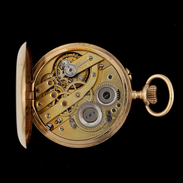 FICKUR, 14k guld, 1900-talets början. Vikt ca 28,5 gram.