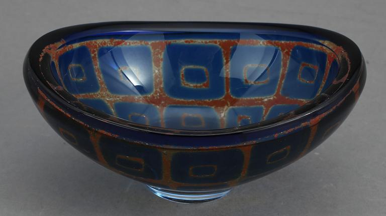 SKÅL, glas, Sven Palmqvist, Ravenna, Orrefors 1966.