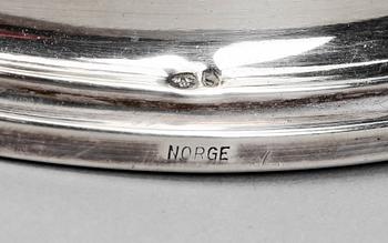 LJUSTAKAR, ett par, silver, Norge, 1900-tal.