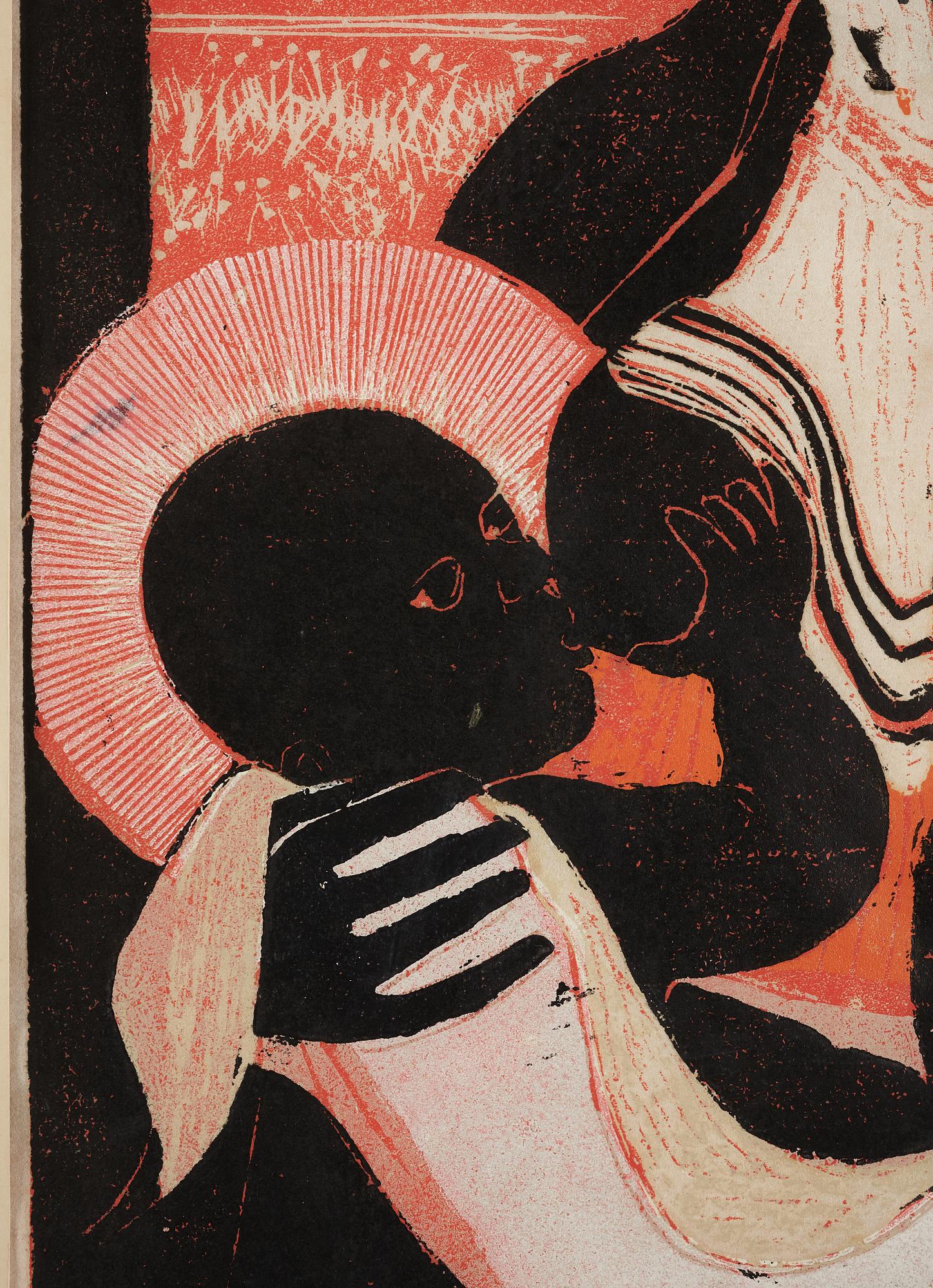 WALTER HENRY WILLIAMS, woodcut, signed and dated 1965 imp, Artist Proof.