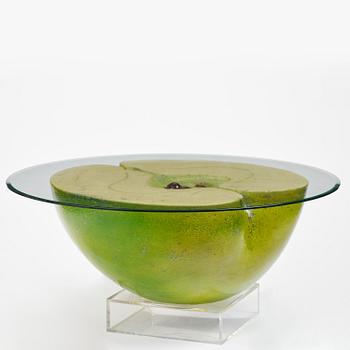 Hans Hedberg, a large faience sculpture of an apple, Biot, France.