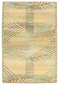 CARPET. "Marina, gul". Knotted pile (rya). 293 x 197 cm. Signed AB MMF BN.