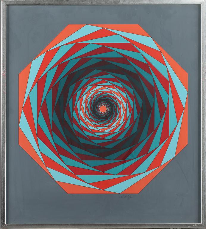 VICTOR VASARELY, färgserigrafi, signerad och numrerad 250/250.