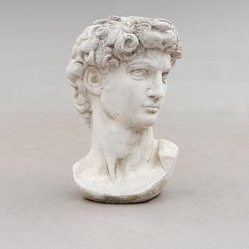 SKULPTUR, stenmassa, efter Michelangelos "David", 1900-tal.