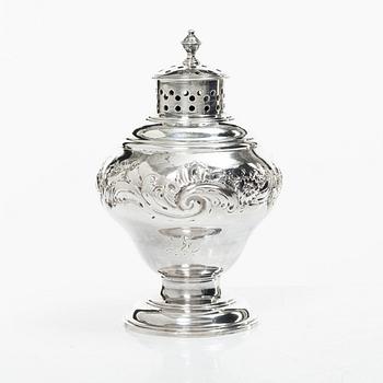 Sockerruska, silver, London, England 1751, troligen Samuel Taylor.